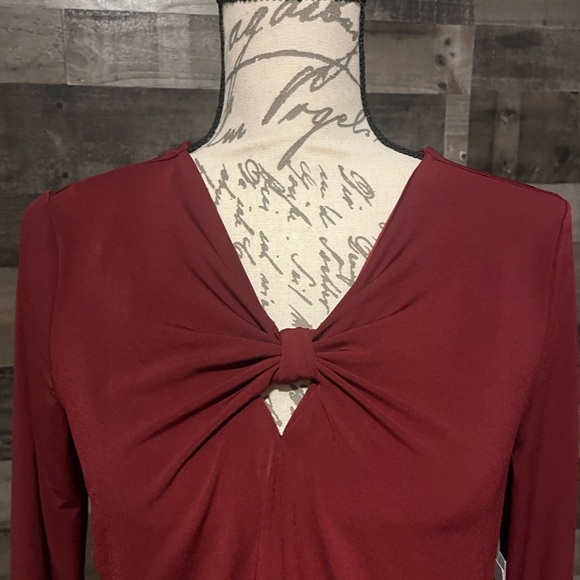 Liz Claiborne Keyhole Knot Blouse NWT - Picture 4 of 10